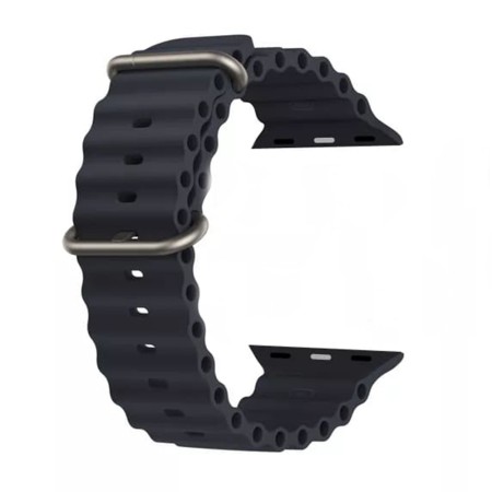 Curea pentru Apple Watch 1/2/3/4/5/6/7/8/9/SE/SE 2 (38/40/41mm) - Techsuit Watchband (W038) - Black