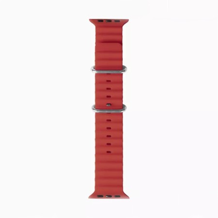 Curea pentru Apple Watch 1/2/3/4/5/6/7/8/9/SE/SE 2 (38/40/41mm) - Techsuit Watchband (W038) - Wine Red