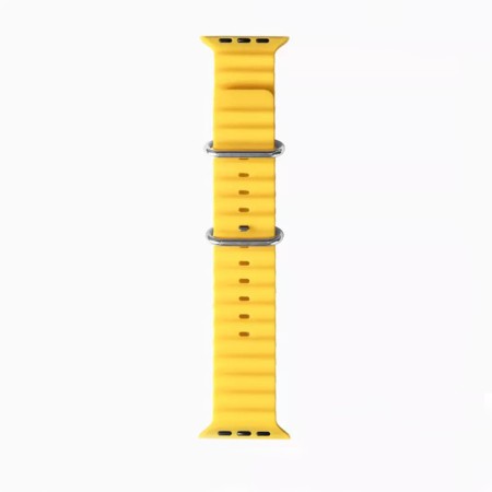 Curea pentru Apple Watch 1/2/3/4/5/6/7/8/9/SE/SE 2/Ultra/Ultra 2 (42/44/45/49mm) - Techsuit Watchband (W038) - Yellow