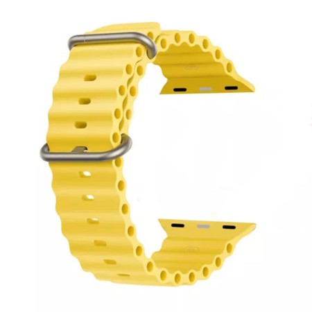 Curea pentru Apple Watch 1/2/3/4/5/6/7/8/9/SE/SE 2/Ultra/Ultra 2 (42/44/45/49mm) - Techsuit Watchband (W038) - Yellow