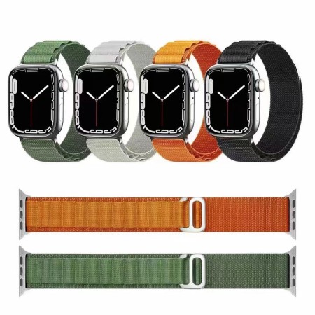 Curea pentru Apple Watch 1/2/3/4/5/6/7/8/9/SE/SE 2 (38/40/41mm) - Techsuit Watchband (W037) - Orange