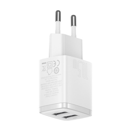 Incarcator priza 2xUSB 10.5W - Baseus (CCXJ010202) - White