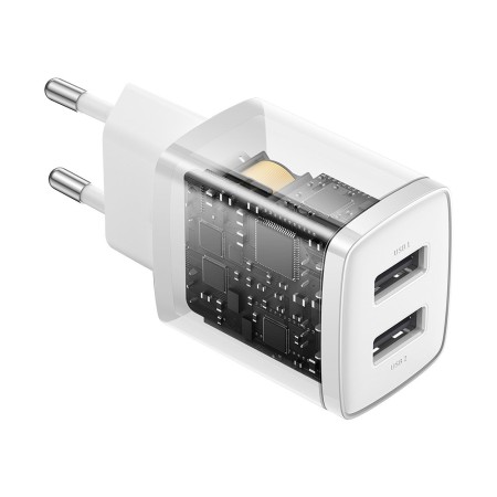 Incarcator priza 2xUSB 10.5W - Baseus (CCXJ010202) - White