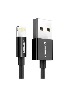 Cablu de Date USB la Lightning, 2m - Ugreen (80823) - Black