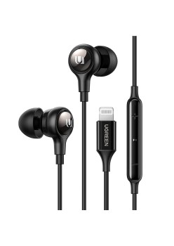 Casti Audio cu Fir - Ugreen Stereo Earphones (30631) - Black