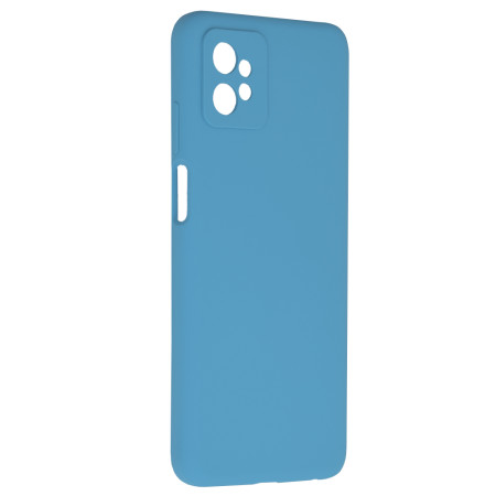 Husa de telefon compatibila Motorola Moto G32, Antiamprenta, Interior Microfibra, Camera Extra Pro, Denim Blue