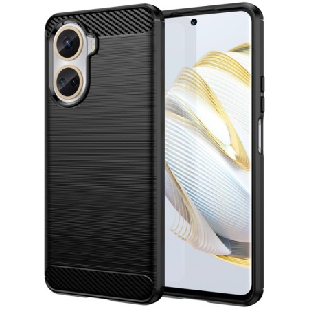 Husa pentru Huawei nova 10 SE - Techsuit Carbon Silicone - Black