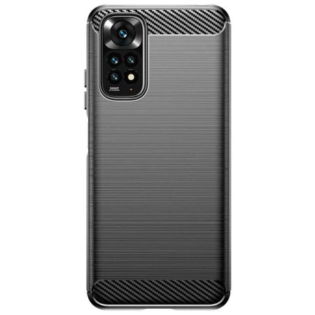 Husa pentru Xiaomi Redmi Note 11 Pro 4G / Note 11 Pro 5G - Techsuit Carbon Silicone - Black