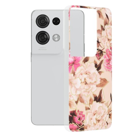 Husa pentru Oppo Reno8 Pro - Techsuit Marble Series - Mary Berry Nude