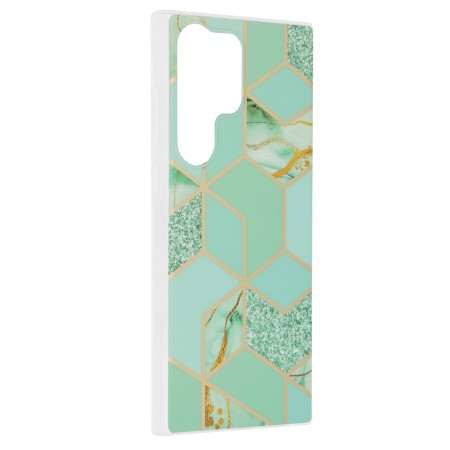 Husa pentru Samsung Galaxy S23 Ultra - Techsuit Marble Series - Green Hex