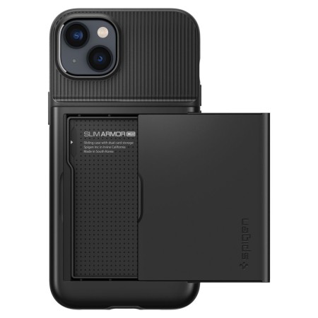 Husa pentru iPhone 14 Plus - Spigen Slim Armor CS - Black