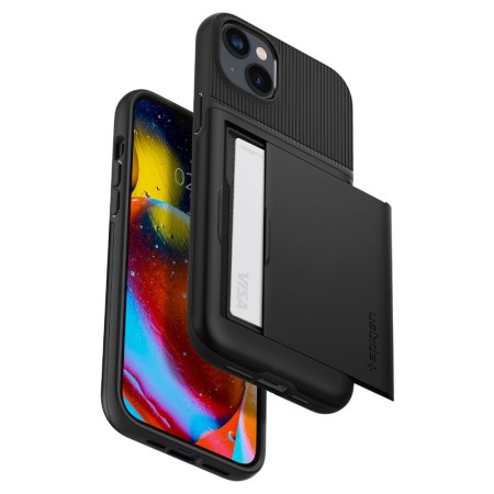 Husa pentru iPhone 14 Plus - Spigen Slim Armor CS - Black