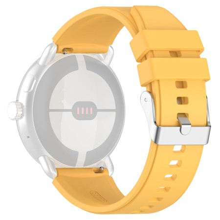 Curea pentru Pixel Watch, Samsung Galaxy Watch 4/5, Huawei Watch GT 3 (42mm)/GT 3 Pro (43mm) - Techsuit Watchband 20mm (W026) - Yellow