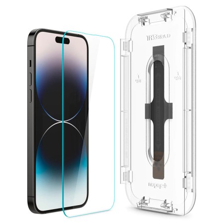 Folie pentru iPhone 14 Pro Max (set 2) - Spigen Glas.tR EZ FIT - Clear