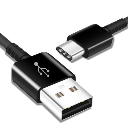 Cablu de Date USB-A to Type-C 2A, 480Mbps, 1.5m - Samsung (EP-DG930IBEGWW) - Black (Blister Packing)