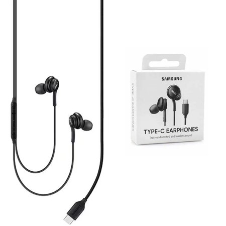 Casti Audio Type-C cu Microfon, 1.2m - Samsung (EO-IC100BBEGEU) - Black (Blister Packing)