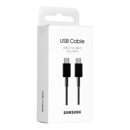 Cablu de Date Type-C la Type-C Fast Charging 3A, 1.8m - Samsung (EP-DX310JBEGEU) - Black (Blister Packing)