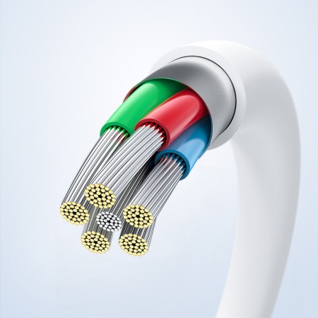 Cablu de Date Type-C to Type-C Fast Charging 5A, 1.8m - Samsung (EP-DX510JWEGEU) - White (Blister Packing)