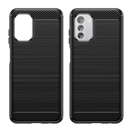 Husa Carbon pentru Nokia G60, Tech Protects, Negru