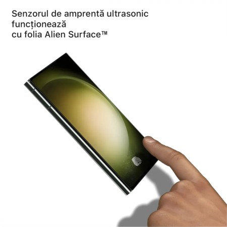 Folie pentru Samsung Galaxy S23 Ultra - Alien Surface Screen+Edges+Back - Transparent