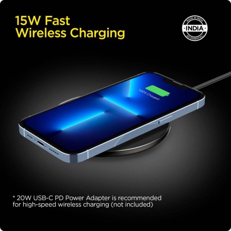 Incarcator Wireless Fast Charging 15W - Spigen (PF2104G) - Black