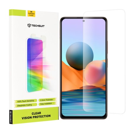 Folie pentru Xiaomi Redmi Note 10 Pro / Note 10 Pro Max - Techsuit Clear Vision Glass - Transparent