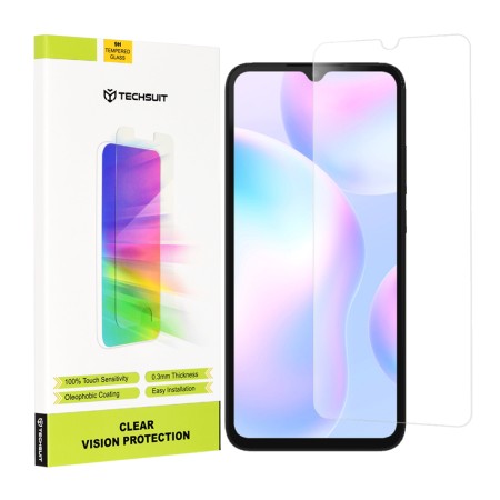 Folie pentru Xiaomi Redmi 9A / Redmi 9C / Redmi 9C NFC / Redmi 9AT / Redmi 10A - Techsuit Clear Vision Glass - Transparent