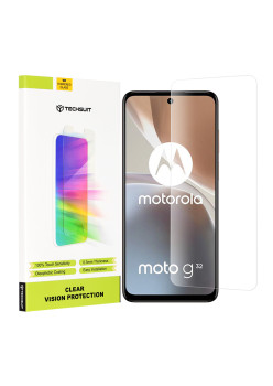 Folie sticla telefon compatibila Motorola Moto G32, 9H, Case Friendly, Techsuit, Transparenta