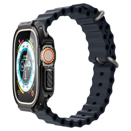 Husa pentru Apple Watch Ultra / Ultra 2 - Spigen Tough Armor - Black