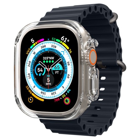 Husa pentru Apple Watch Ultra / Ultra 2 - Spigen Ultra Hybrid - Crystal Clear