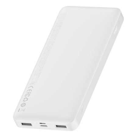 Baterie externa 10000mAh, 15W - Baseus Bipow Digital Display (PPBD050002) - White