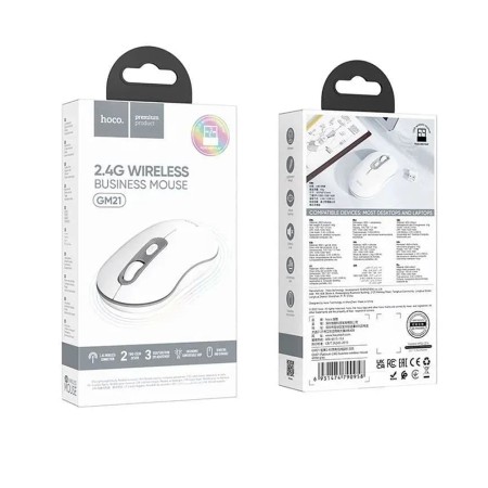 Mouse Wireless 1000-1600 DPI - Hoco (GM21) - White