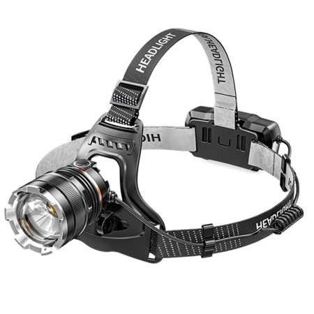 Lanterna Cap LED P50 - Techsuit (HL-A-03) - Black