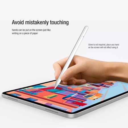 Stylus Pen pentru iPad cu Functia Palm Rejection - Techsuit (M2) - White