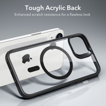 Husa pentru iPhone 14 / iPhone 13 - ESR Classic Hybrid HaloLock - Clear Black