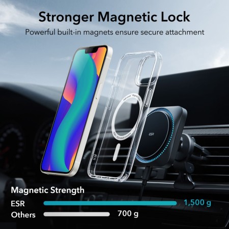 Husa pentru iPhone 14 / iPhone 13 - ESR Classic Hybrid HaloLock - Clear