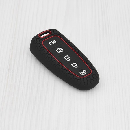 Husa pentru cheie Ford C-Max, Mondeo, Focus, Fiesta, S-Max, Explorer, Kuga, Galaxy, Escape, Expedition, Flex, Edge - Techsuit Car Key Case (2004.10) - Black