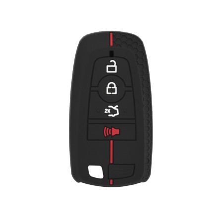 Husa pentru cheie Ford Fusion, Explorer, Ranger, Expedition, Mustang, Escape, Edge, Cobra, Shelby - Techsuit Car Key Case (2004.18) - Black