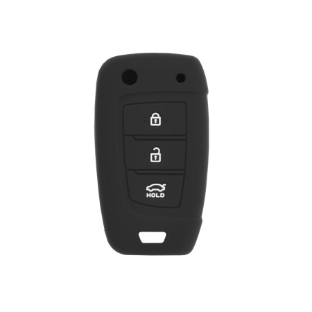 Husa pentru cheie Hyundai Elantra, Accent, Solaris, i30 - Techsuit Car Key Case (2003.19) - Black