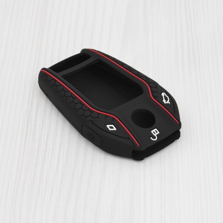 Husa pentru cheie BMW X5, X6/Mercedes-Benz/Audi/VW/Porsche/Land Rover/Honda - Techsuit Car Key Case (2013.06) - Black