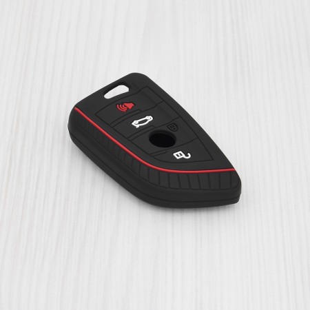 Husa pentru cheie BMW 1, 2, 3, 4, 5, 6, 7, M2, M3, M4 Series - Techsuit Car Key Case (2013.20) - Black