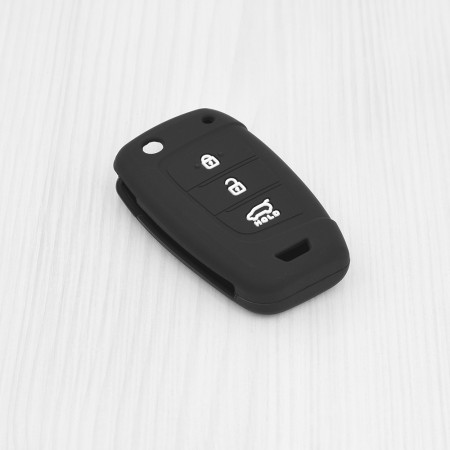 Husa pentru cheie Hyundai Tucson, Kona, i30, i35, i40 - Techsuit Car Key Case (2003.21) - Black