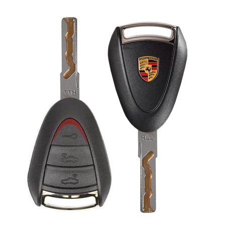 Husa pentru cheie Porsche Cayman, Boxter, 911 Cabrio, 911 Targa - Techsuit Car Key Case (1029.03) - Black