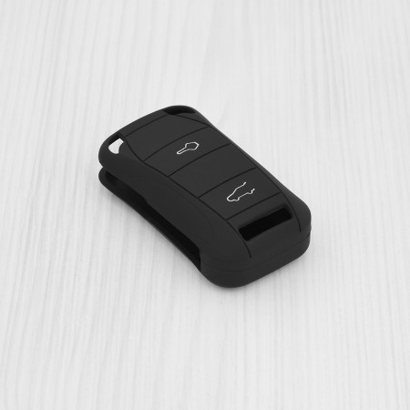 Husa pentru cheie Porsche Cayenne, Macan, Panamera, Cayman - Techsuit Car Key Case (1029.02) - Black