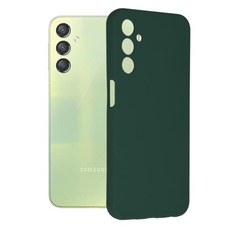 Husa pentru Samsung Galaxy A24 - Techsuit Soft Edge Silicone - Dark Green