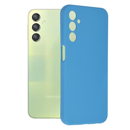 Husa pentru Samsung Galaxy A24 - Techsuit Soft Edge Silicone - Denim Blue