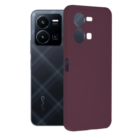 Husa pentru Vivo Y35 - Techsuit Soft Edge Silicone - Plum Violet