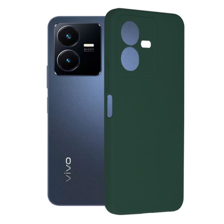 Husa pentru Vivo Y22s - Techsuit Soft Edge Silicone - Dark Green