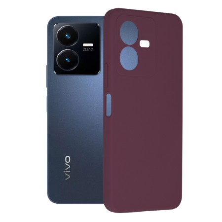 Husa pentru Vivo Y22s - Techsuit Soft Edge Silicone - Plum Violet