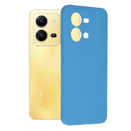 Husa pentru Vivo X80 Lite - Techsuit Soft Edge Silicone - Denim Blue